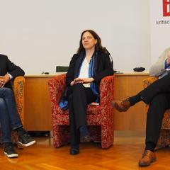 Das abschließende Podium am Samstag mit Bernd Hufnagl, Maren Berka und Erich Wagner-Walser